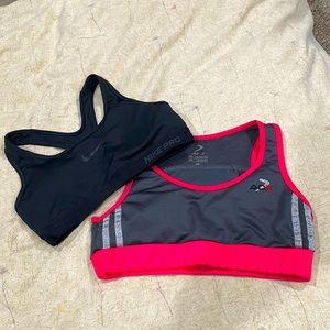 Sports Bras (1) Nike Dri-Fit size small (2) AD-X size small